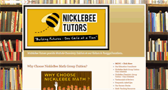 Desktop Screenshot of nicklebeetutors.com