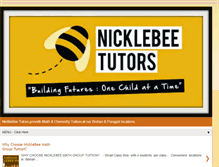 Tablet Screenshot of nicklebeetutors.com